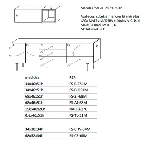 Mueble salón Freestyle 3 de Arlex Muebles de diseño