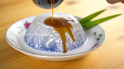 sago gula melaka palm sugar pudding  lovely recipes