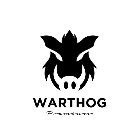 warthog simple vector logo illustration design 2373555 Vector Art at Vecteezy