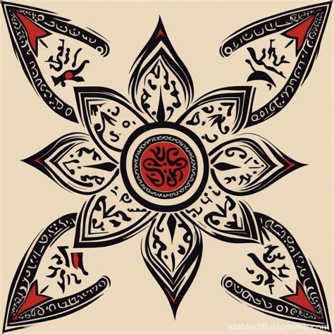 Lalish Symbol Vector in Yazidi Culture | Stable Diffusion Online