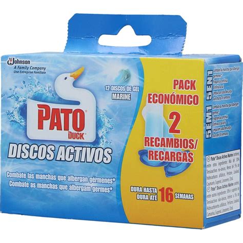 Bloco San Pato Disco Activo Fragrância Marinho Recarga 2x36ml Blocos