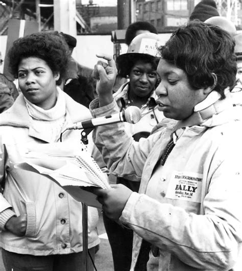 Women At Stop Sex Discrimination Rally At U S Steel South Works Southeast Chicago Archive