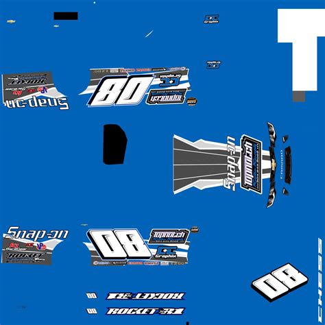 Dirt Late Model Vector Smart Template v2 by Kory Roberts - Trading Paints