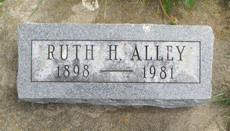 Ruth V Holloway Alley M Morial Find A Grave