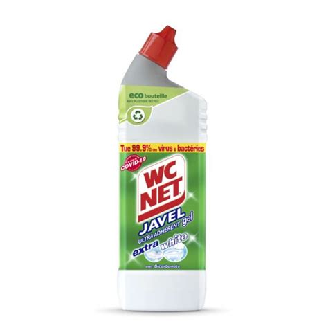 Gel WC javel désinfecte blanchit WC NET le flacon de 750 ml à Prix