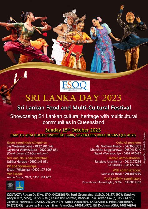 Sri Lanka Day on October 15 will showcase food, fun and cultural