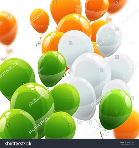 India Independence Day Balloons India Flag Stock Vector (Royalty Free ...