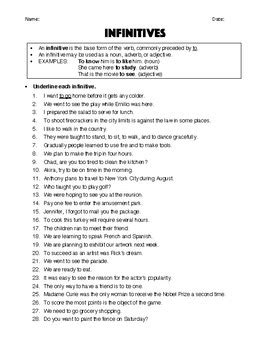 Infinitive Worksheet Free Esl Printable Worksheets Made By Teachers