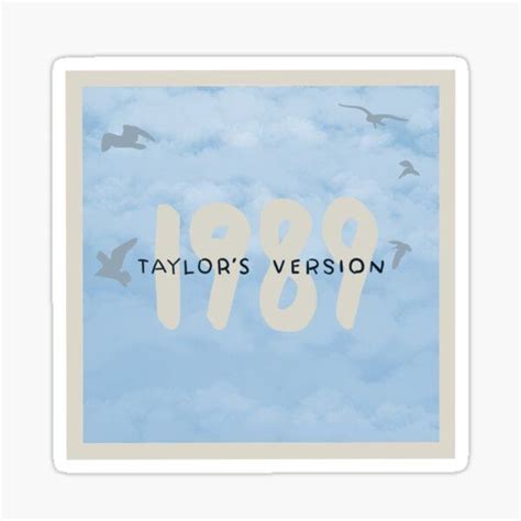 1989 (taylor's version) - taylor swift stickers | Taylor's, Versiones