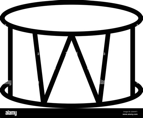 Snare Drum Icon Outline Snare Drum Vector Icon For Web Design Isolated