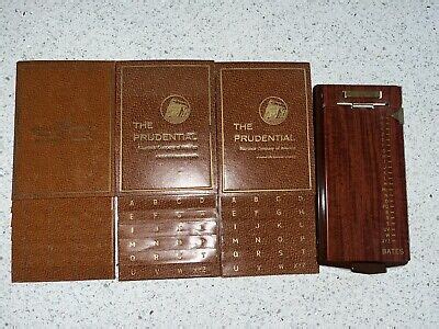 Rolodex Business Card Files Vintage Bates List Finder