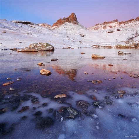 Ice Lakes Icy Dawn San Juan Mountains Colorado Mountain