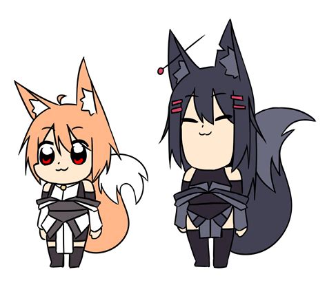 Safebooru 2girls 3 Ahoge Animal Ears Bare Shoulders Bkub Style