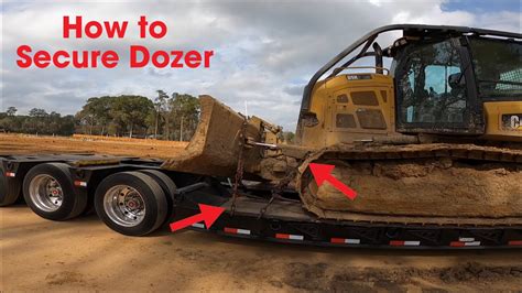 How To LOAD And SECURE Properly DOZER To Lowboy Trailer YouTube