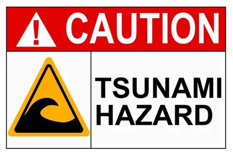 Tsunami warning sign Stock Photos, Royalty Free Tsunami warning sign ...