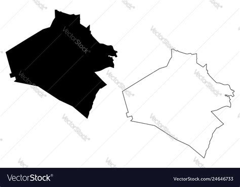 Al anbar governorate map Royalty Free Vector Image