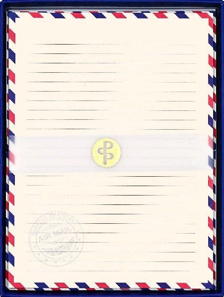 Airmail Stationery Set Peter Pauper Press The GIfted Type