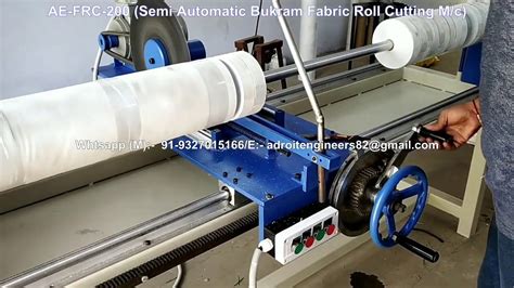 Fabric Roll Cutting Machine Youtube