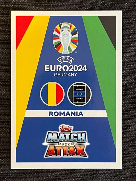 CARD TOPPS MATCH ATTAX EURO 2024 PURPLE PARALLELE GRADUATED GEM POPESCU