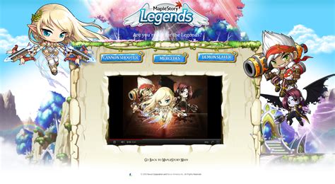 MapleStory - Legends Teaser Site on Behance