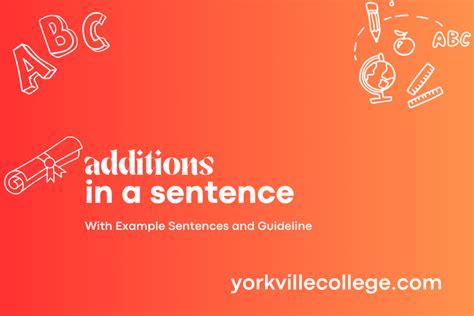 additions   sentence easy examples