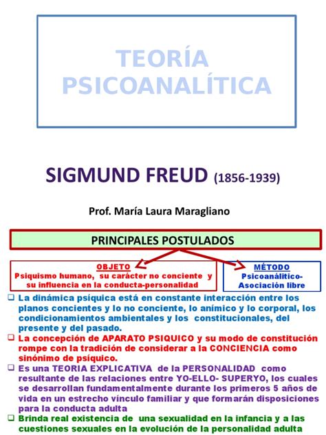 Teoría Psicoanalítica Sigmund Freud Carné De Identidad Libido