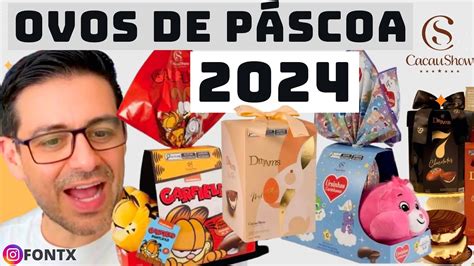 Cacau Show Novidades Ovos de Páscoa 2024 YouTube