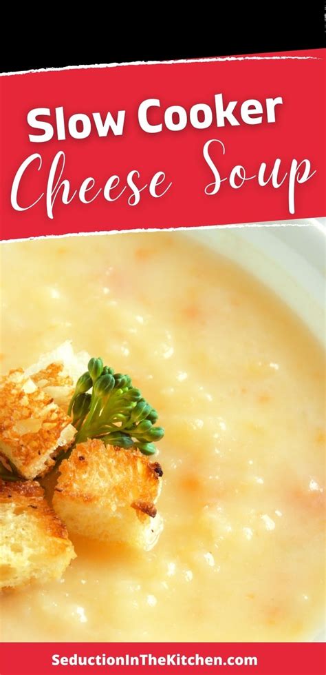 Slow Cooker Cheese Soup {Easy Velveeta Cheese Recipe}