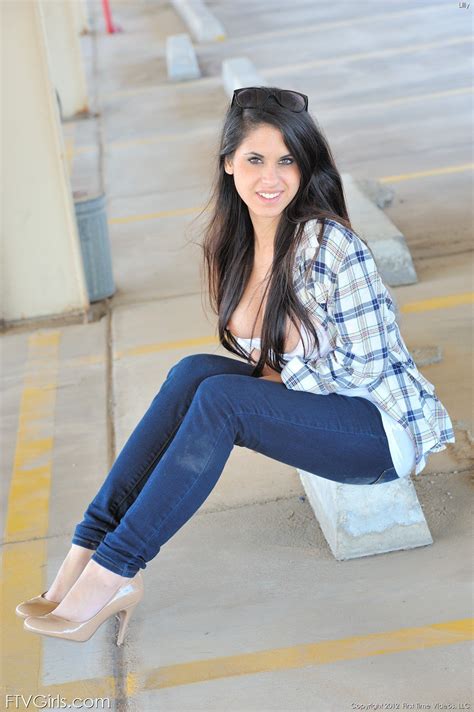 Casually Seductive Brunette Shows Her Ass In The Parking Lot FTV Girls