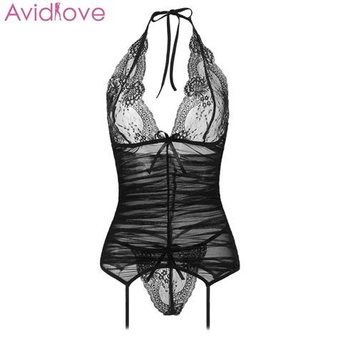 Avidlove Bodysuit Sleepwear Sexy Lingerie Women Sexy Underwear Hot