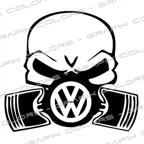 Vw Skull Logo Stencil