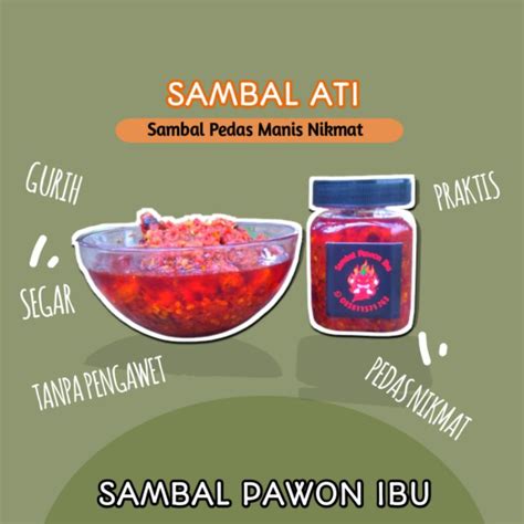 Jual Sambal Ati Ampela Pedas Gurih Sambal Pawon Ibu Shopee Indonesia