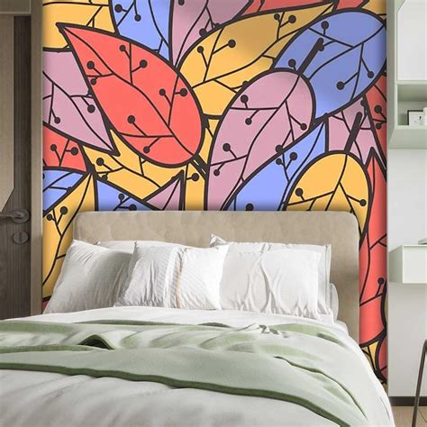 Yanfenqi Art Deco Peel And Stick Wallpaper Colorful Papel Para Pared