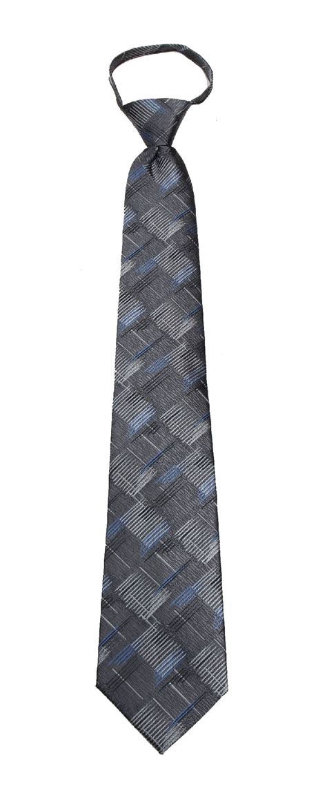 Mens Pre Made Zipper Tie Fashion Zip Up Neckties