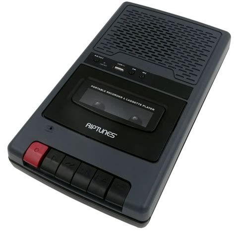 Riptunes Portable Cassette Recorder Player, Tape to USB Audio Music ...