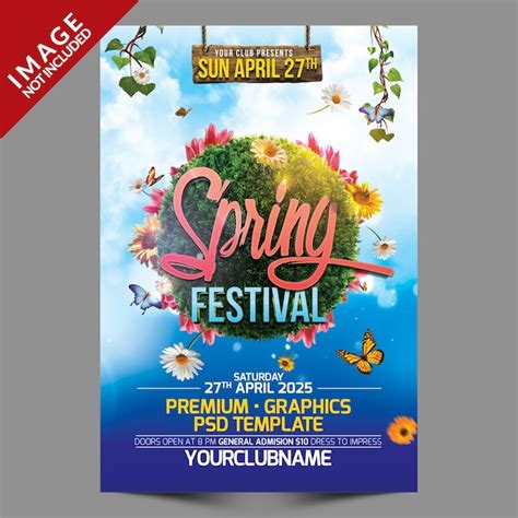 Spring festival flyer | Premium PSD File