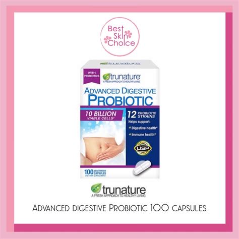 Trunature Advanced Digestive Probiotic 100 Capsules Shopee Thailand