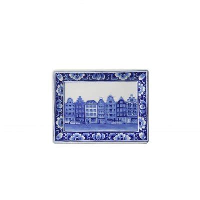 Original Delft Blue Gifts Applique Canal House Rectangle