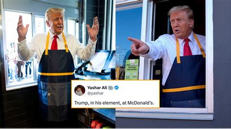 Donald Trump Cops Heat For Faking Mcdonalds Stunt