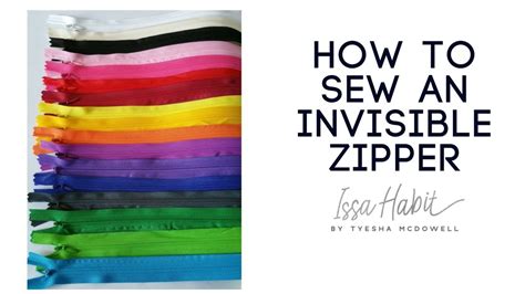 DIY INVISIBLE ZIPPER YouTube