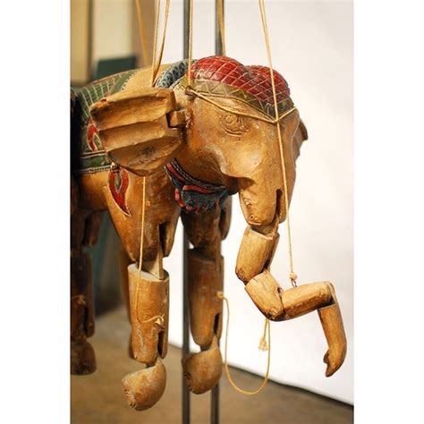 Large Antique Wooden Elephant Puppet Chairish