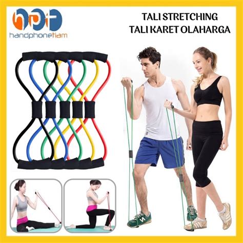 Jual Tali Stretching Elastis Tali Karet Pilates Olahraga Fitness Gym