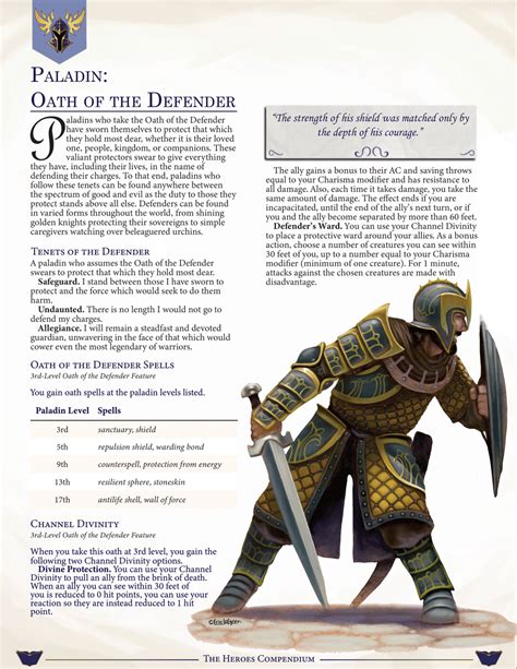 Paladin Subclasses — The Heroes Compendium