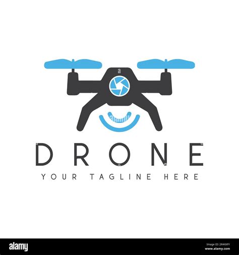 Sky Drone Logo Design Drone Camera Logotype Stock Vector Image And Art