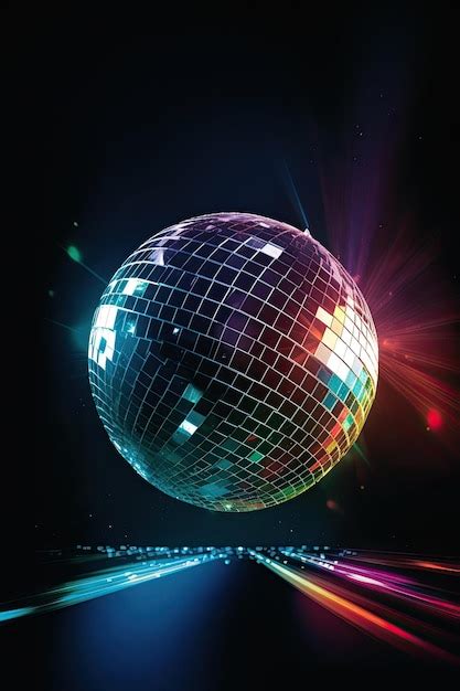 Premium Photo Vertical Image Of A Stunning Disco Ball With Fantastic