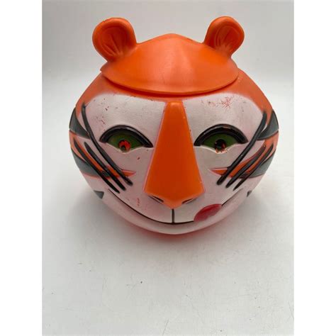 Fantastic Tony Tiger Plastic Cookie Jar Kellogs Advertising Cool