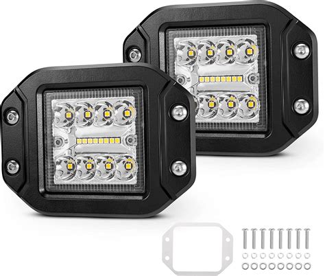 Amazon Bunker Indust Flush Mount Led Pods Light Pcs Inch Spot