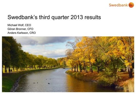 Presentation Of Swedbank S Q Results From The Press Conference Ppt