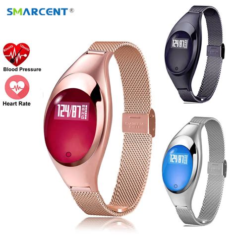 Lady Women Gift Fashion Smart Bracelet Z With Blood Pressure Heart