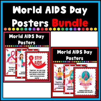 World AIDS Day Posters Bundle by Blue Gems | TPT